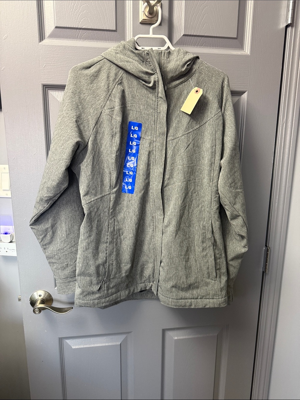 Kirkland Signature Hooded Lined Jacket in Heather Gray